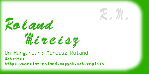 roland mireisz business card